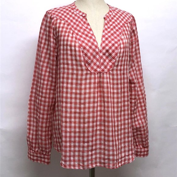 ❌❌SOLD❌❌ HOLDING HORSES GINGHAM Devon Top 10 12 - Picture 7 of 8